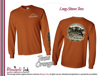 Safe Harbor Jeep Coffee Crawl Long Sleeve Tees