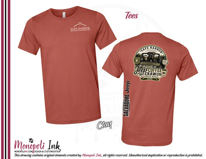Safe Harbor Jeep Coffee Crawl SS Tees