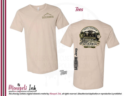 Safe Harbor Jeep Coffee Crawl SS Tees