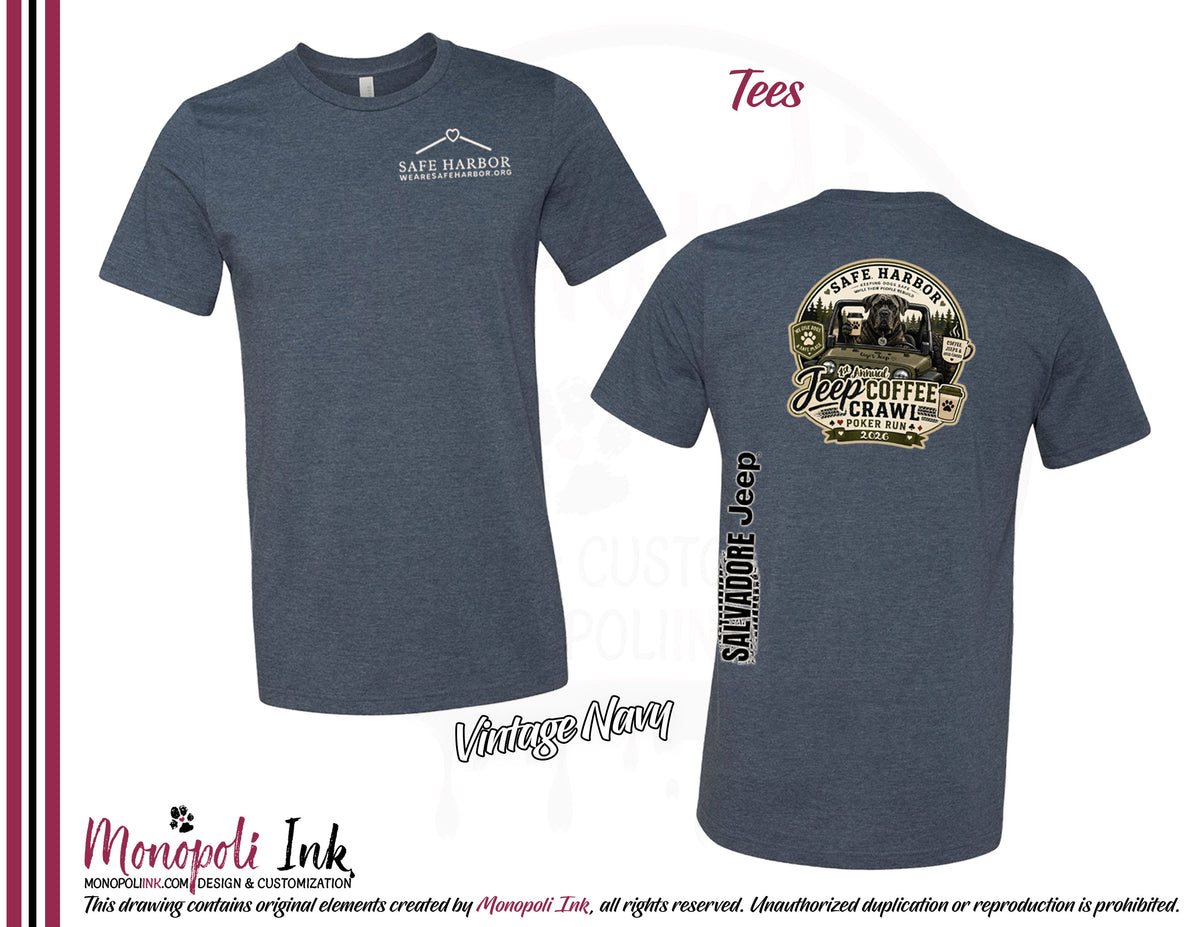 Safe Harbor Jeep Coffee Crawl SS Tees