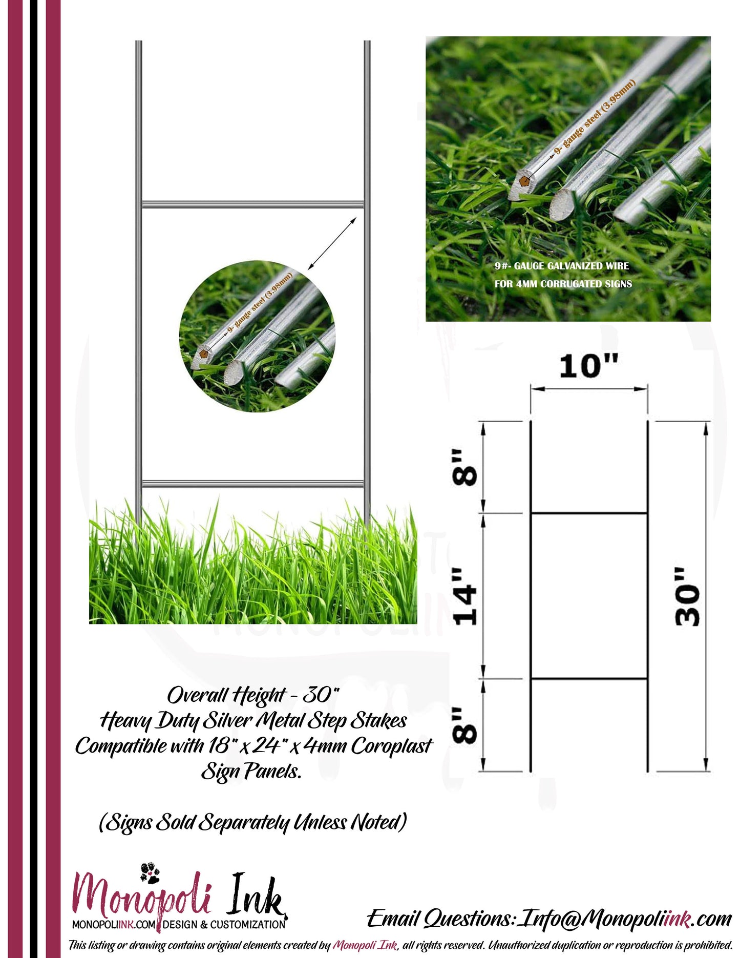 Real Estate Sign Frames, Posts, & Holders
