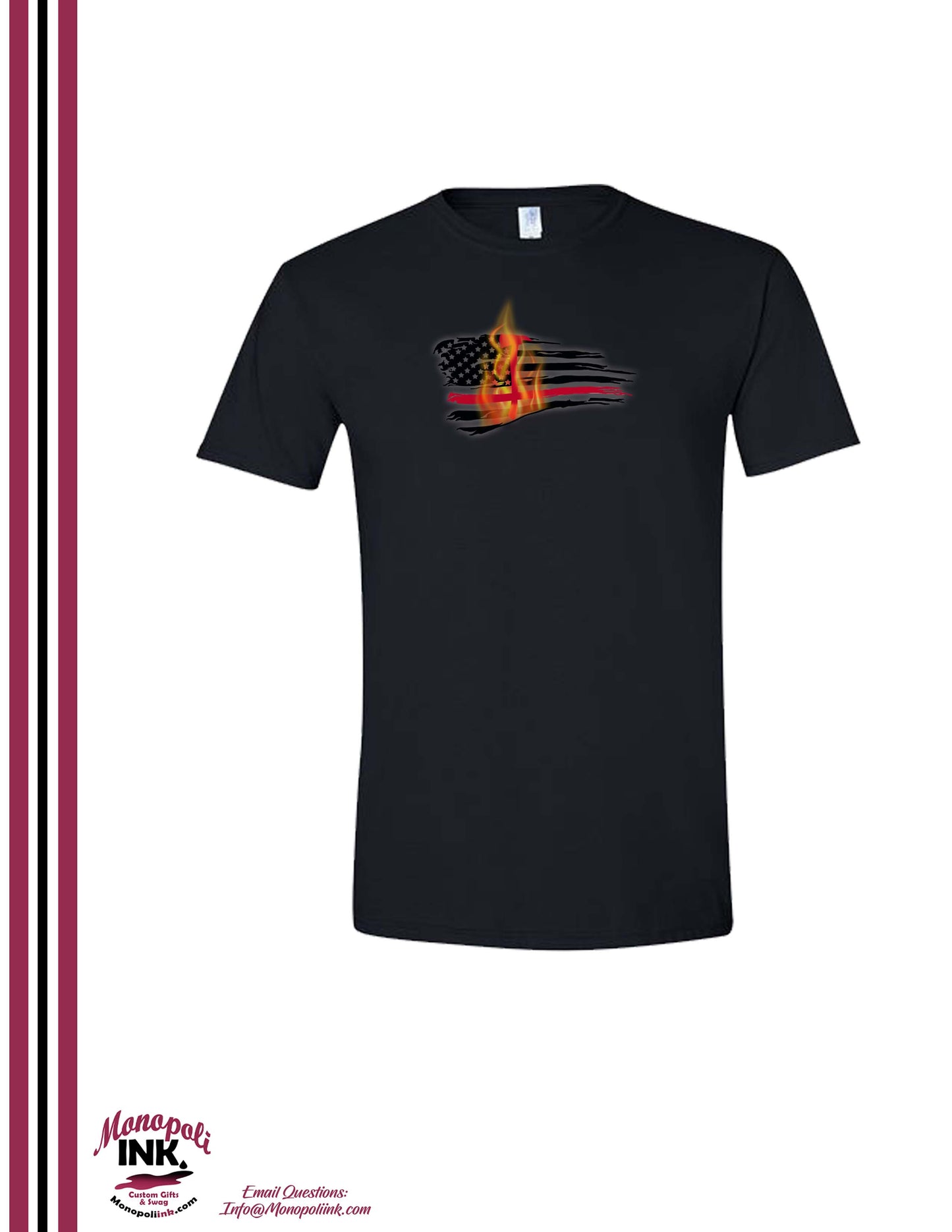 Thin Red Line Fire Fighter Tee
