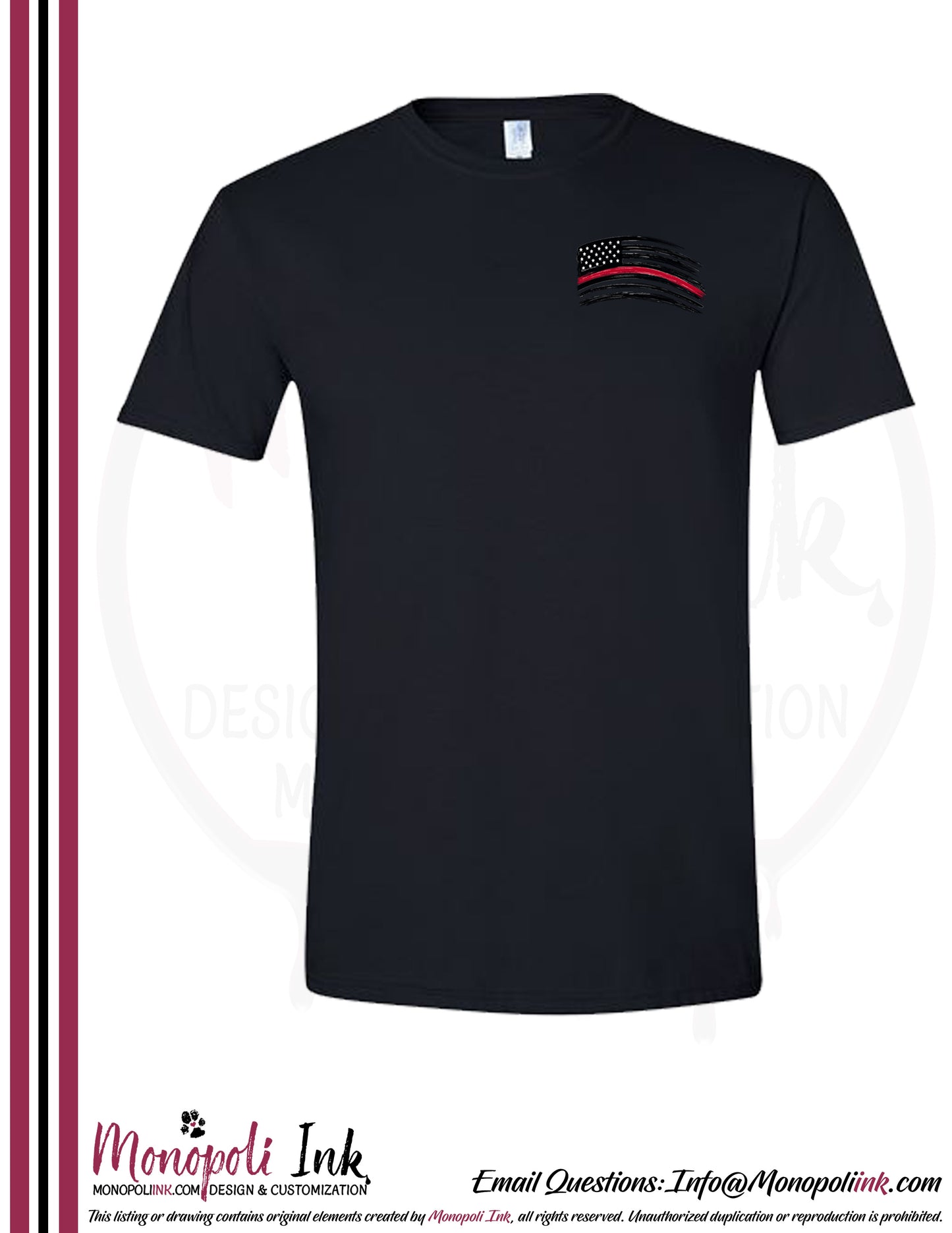 Customizable Fire Fighter Tees - Multiple Designs