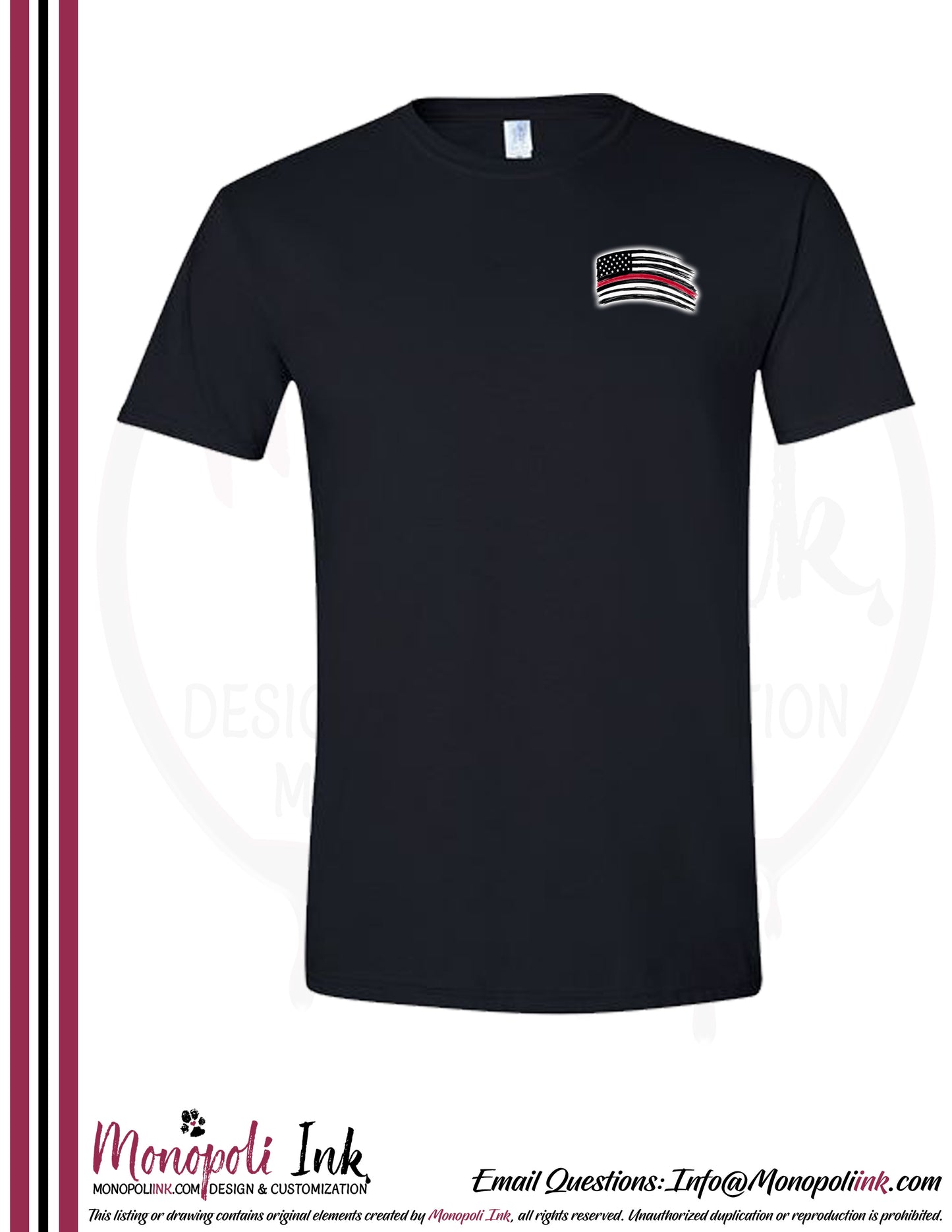 Customizable Fire Fighter Tees - Multiple Designs