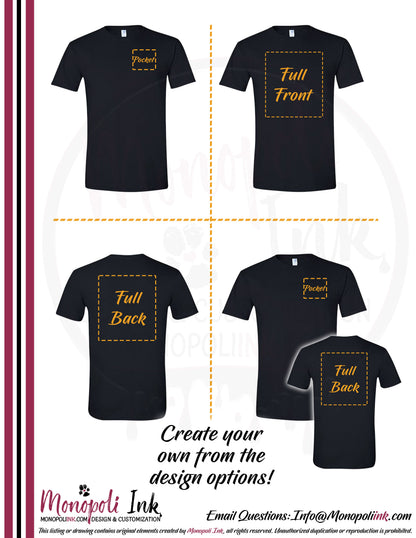 Customizable Fire Fighter Tees - Multiple Designs
