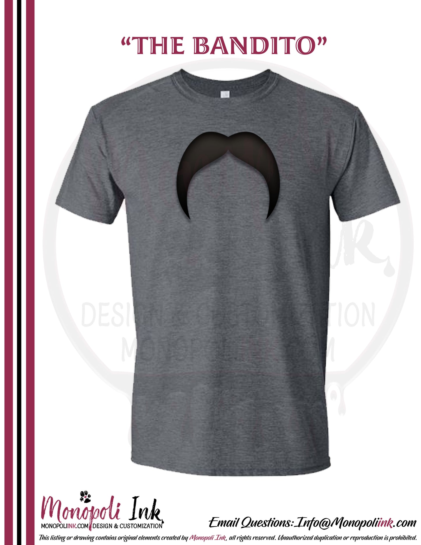 Mustache Tees - Various Colors
