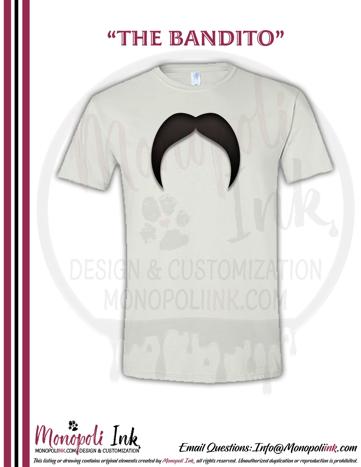 Mustache Tees - Various Colors