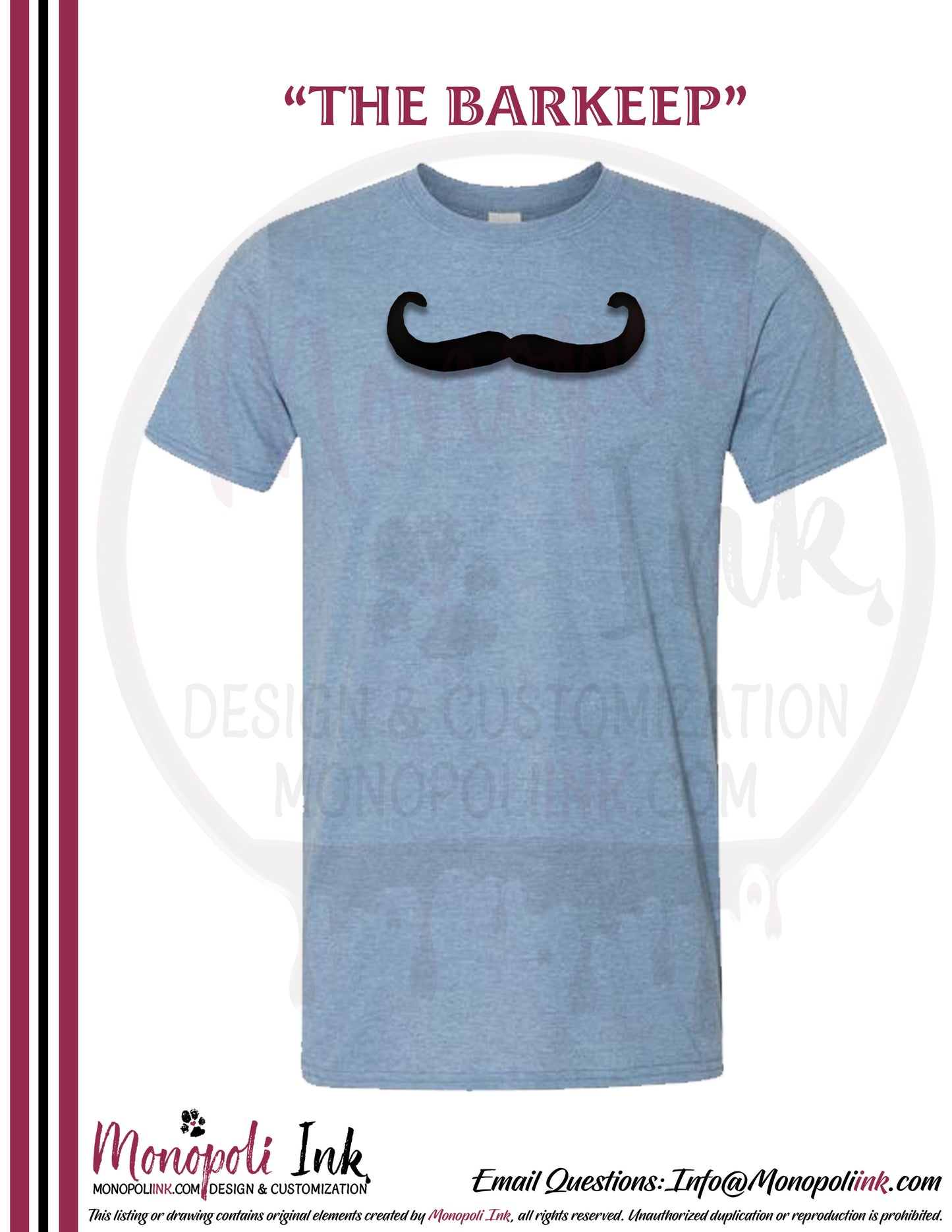 Mustache Tees - Various Colors