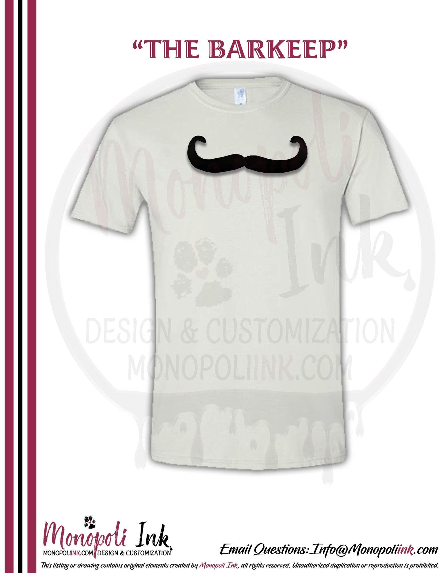 Mustache Tees - Various Colors