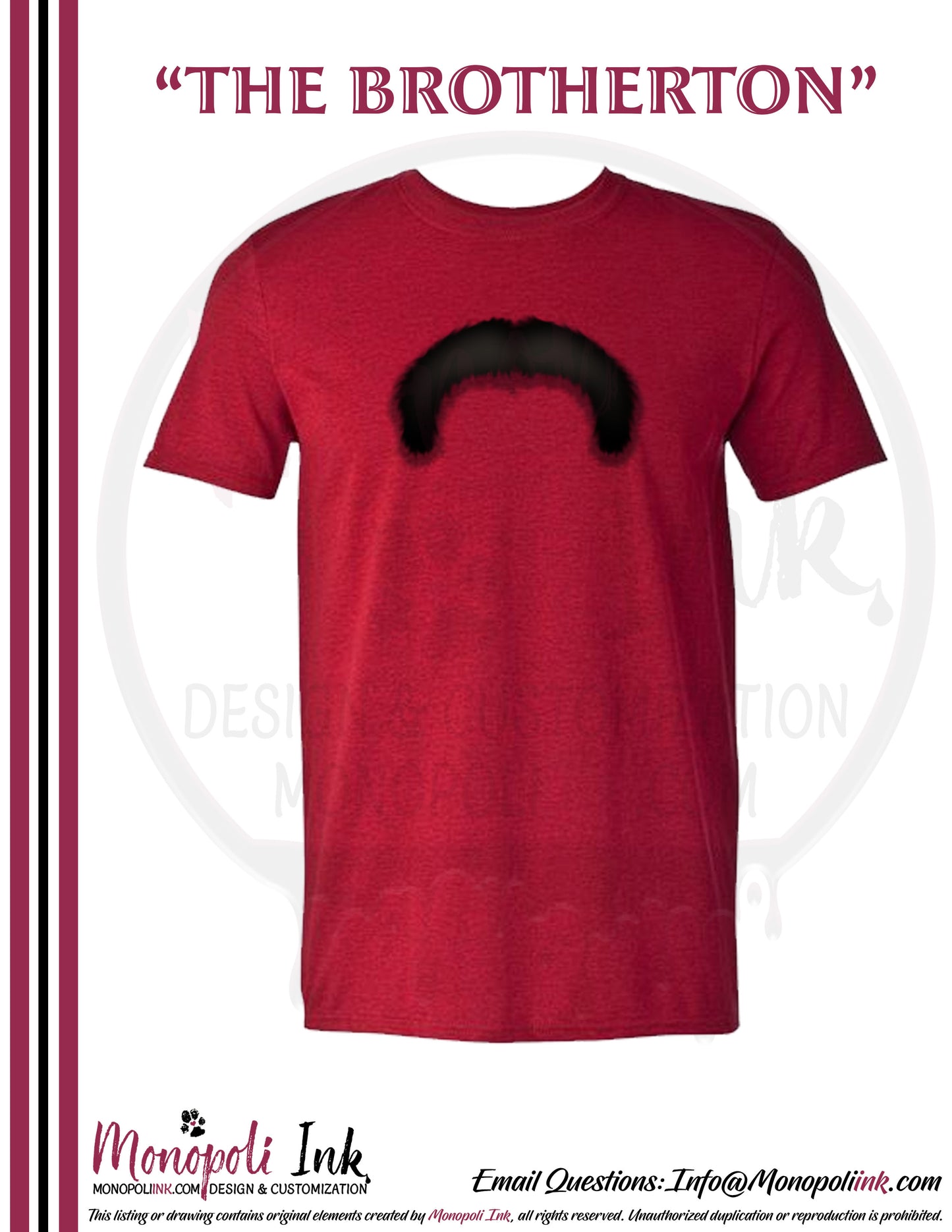 Mustache Tees - Red