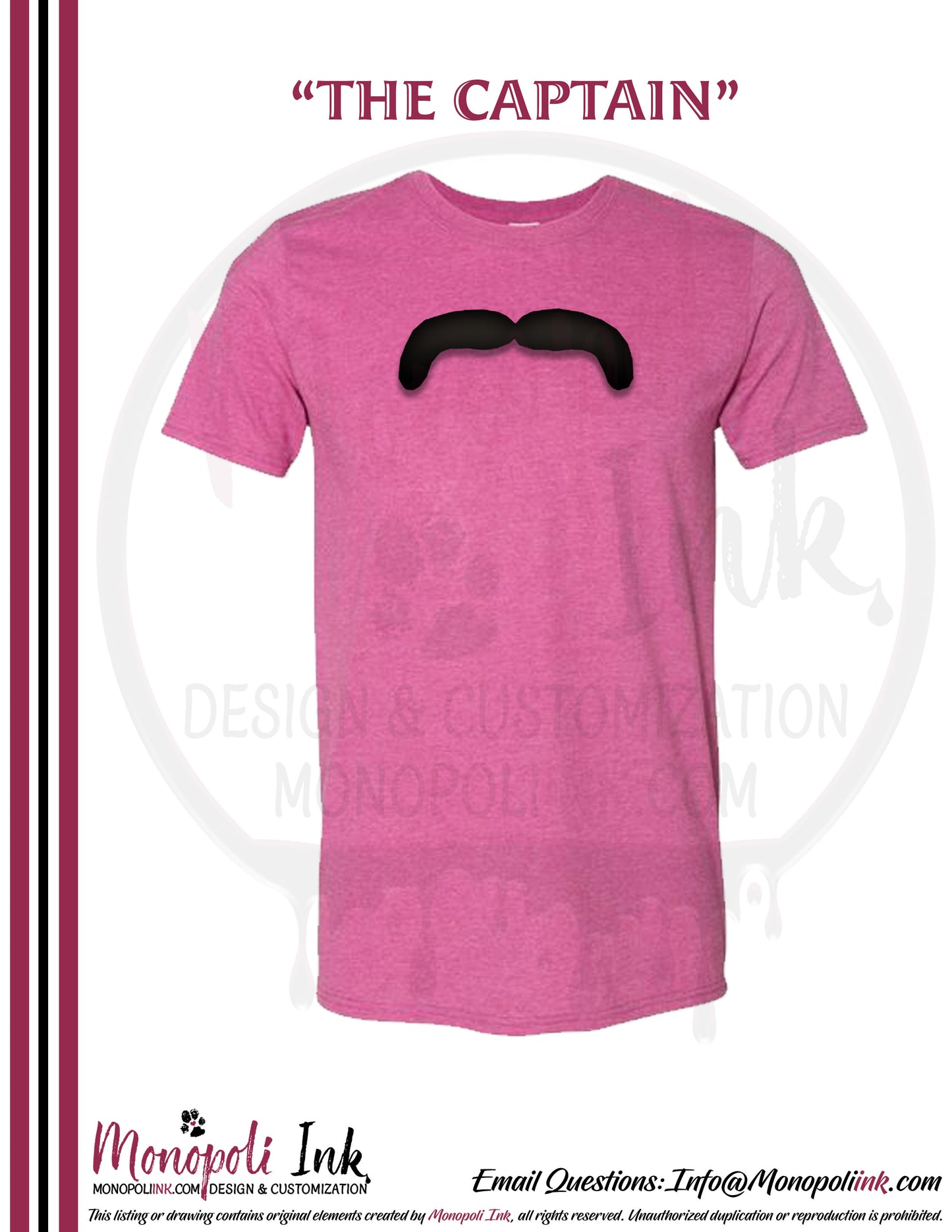 Mustache Tees - Various Colors