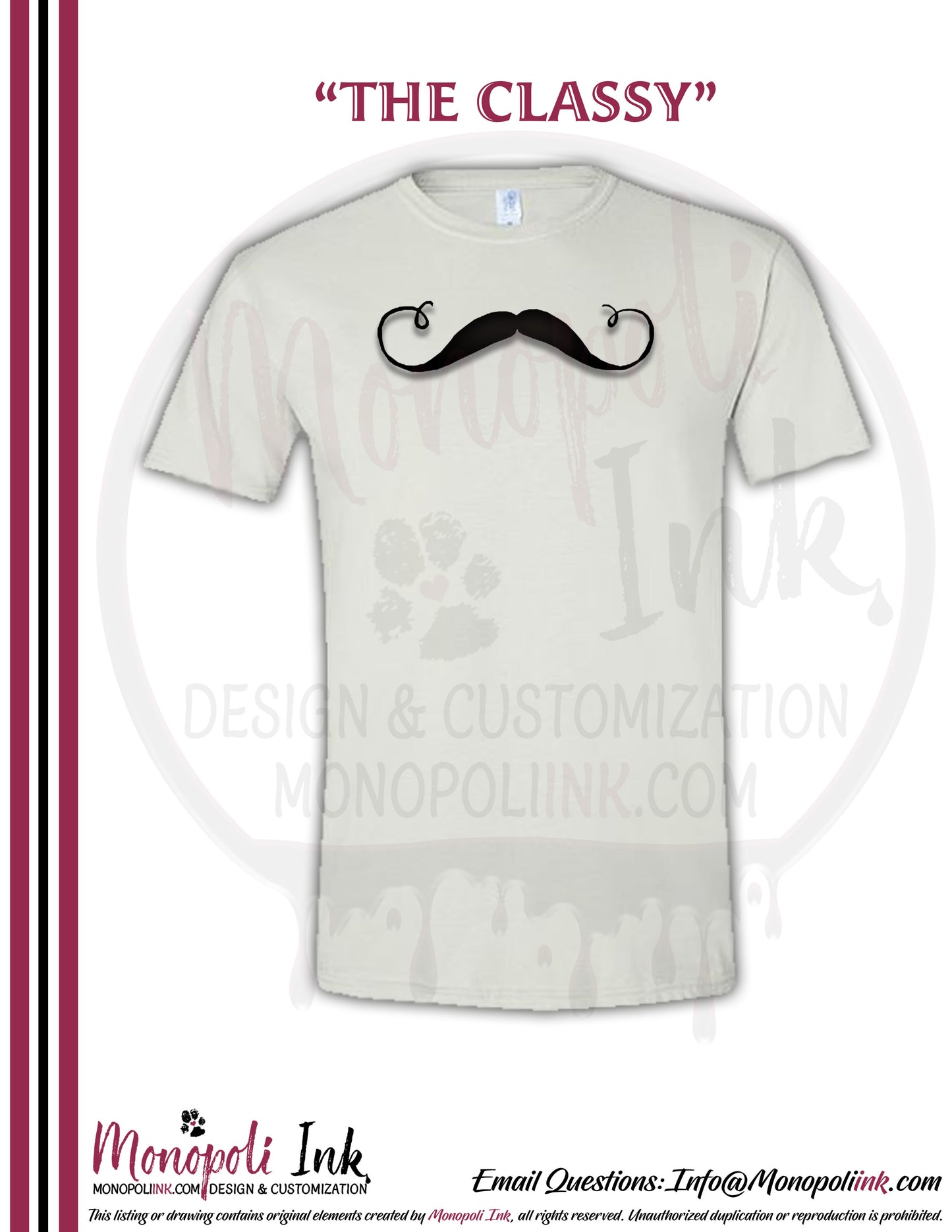Mustache Tees - Various Colors