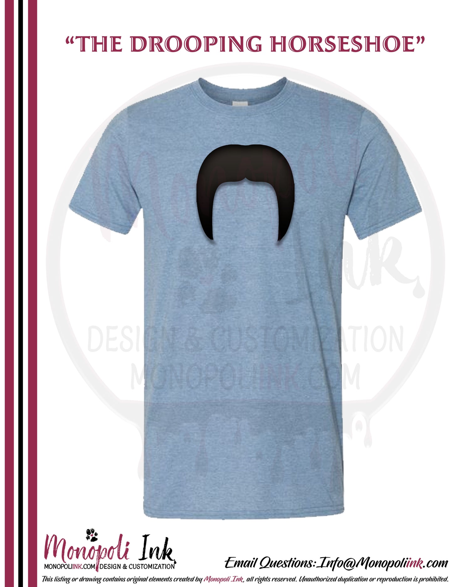 Mustache Tees - Various Colors