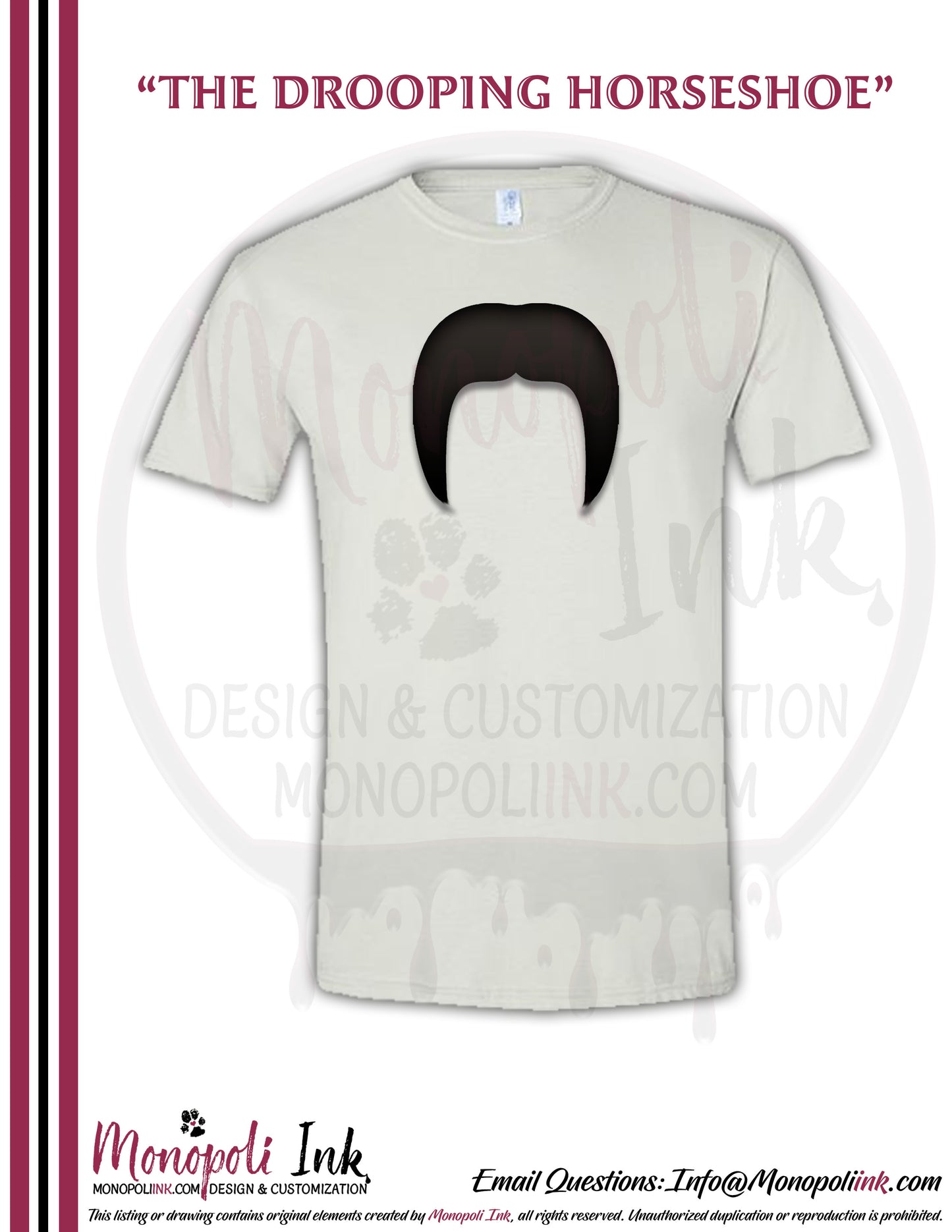 Mustache Tees - Various Colors