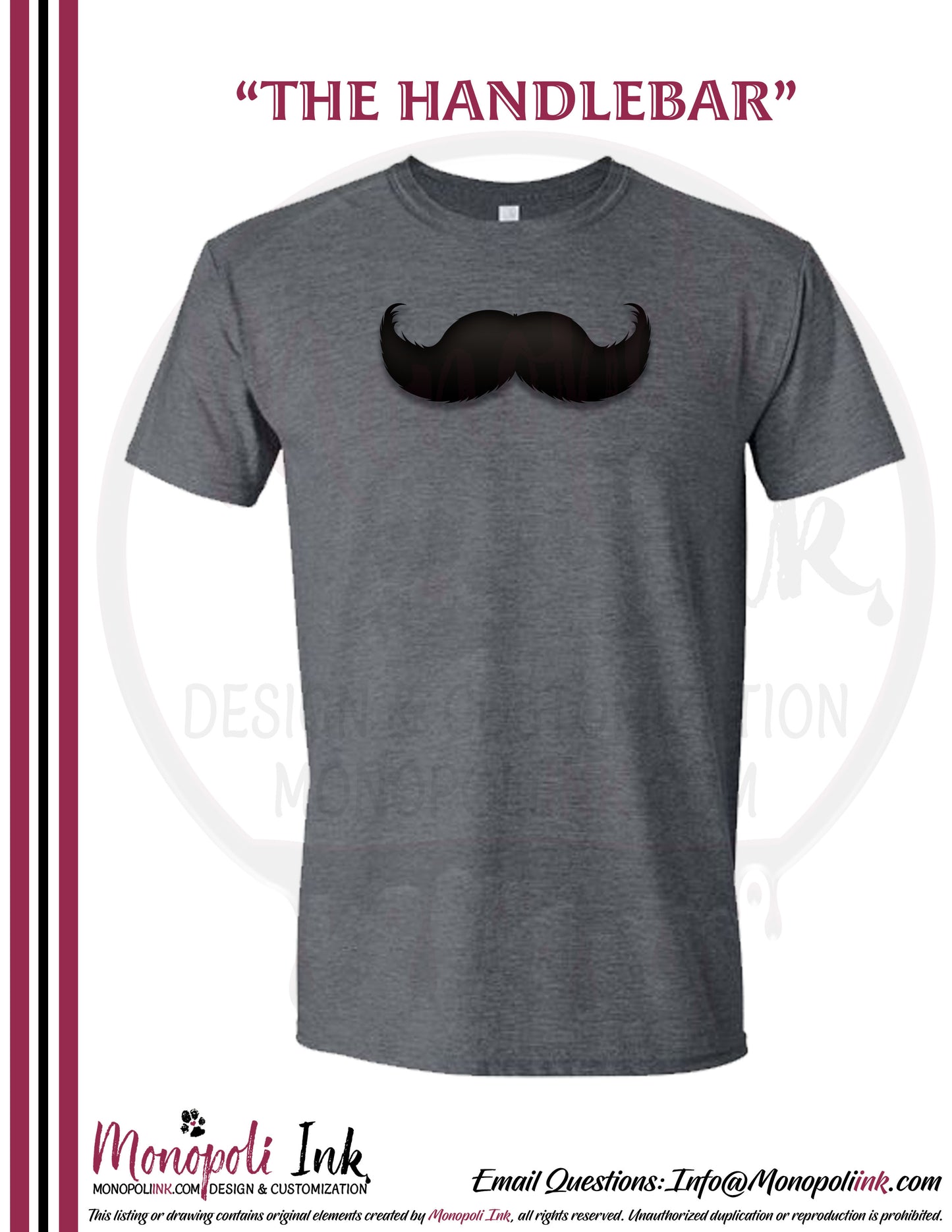 Mustache Tees - Various Colors
