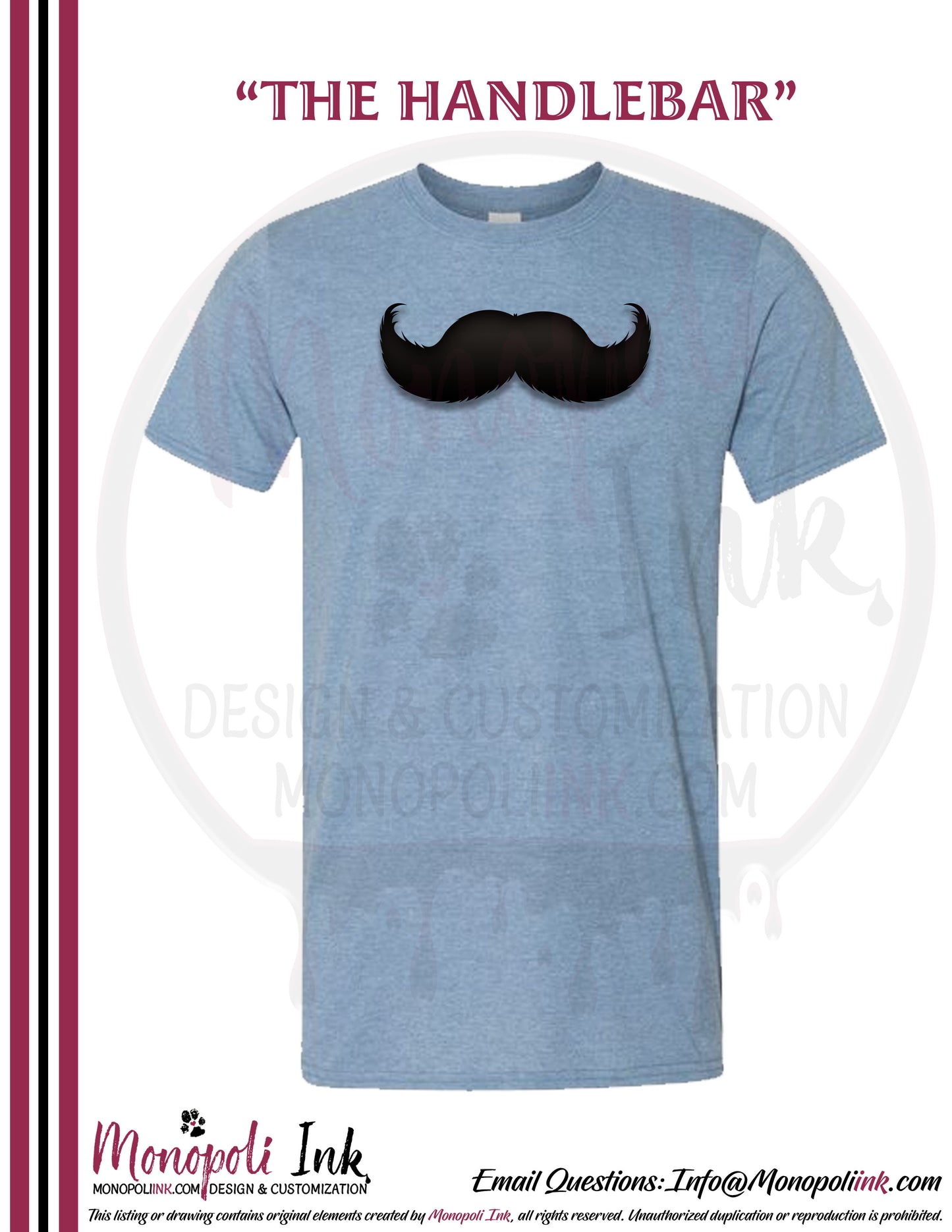 Mustache Tees - Various Colors