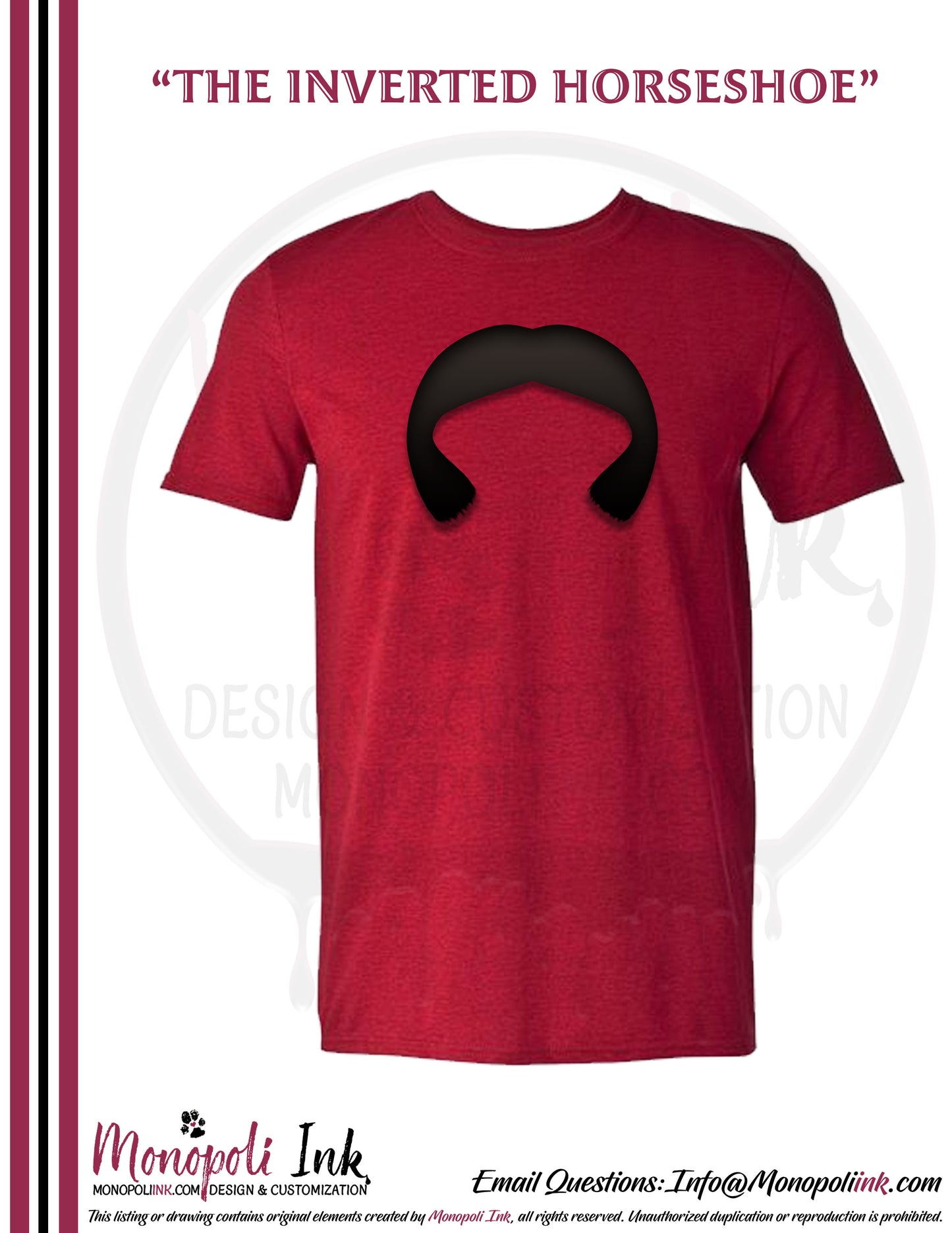 Mustache Tees - Red