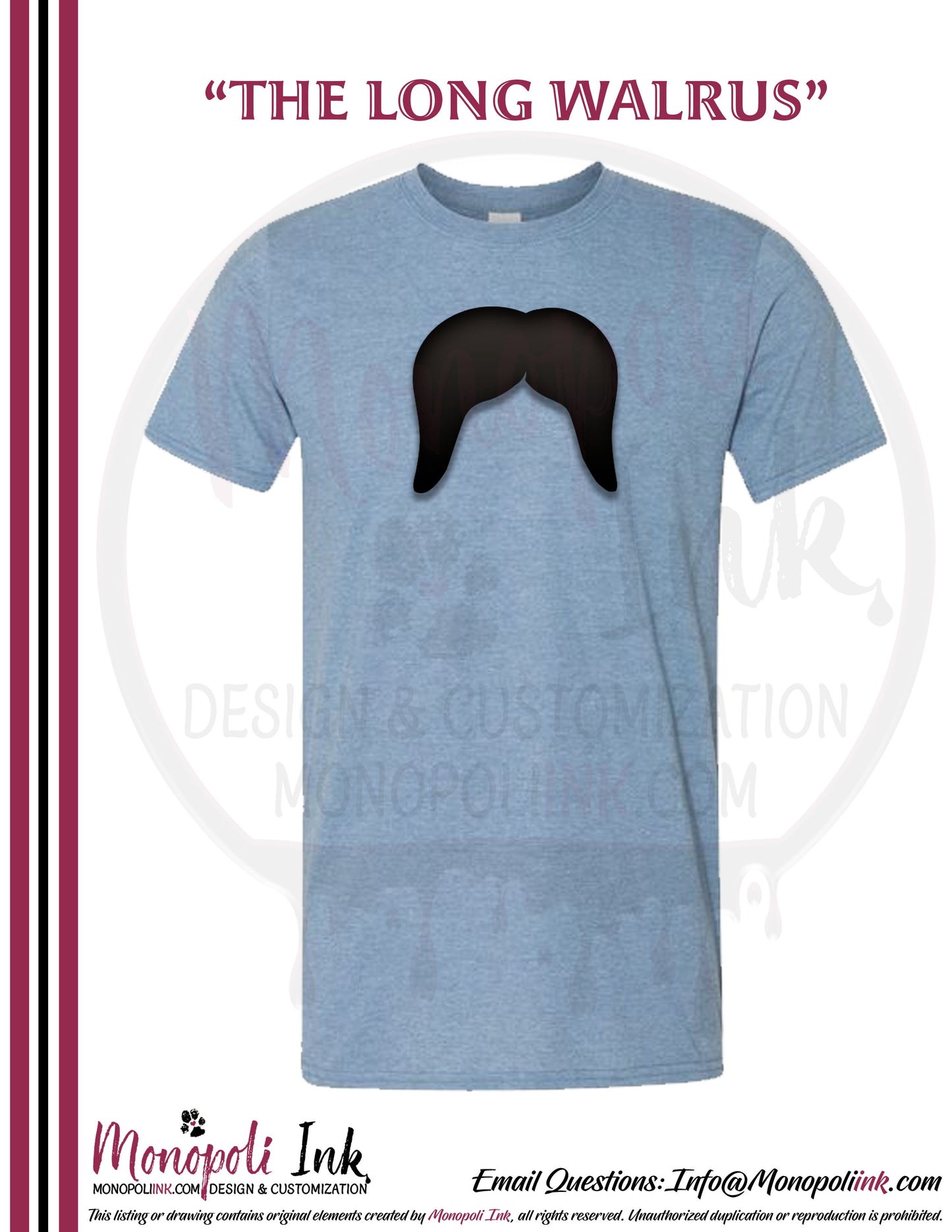 Mustache Tees - Various Colors