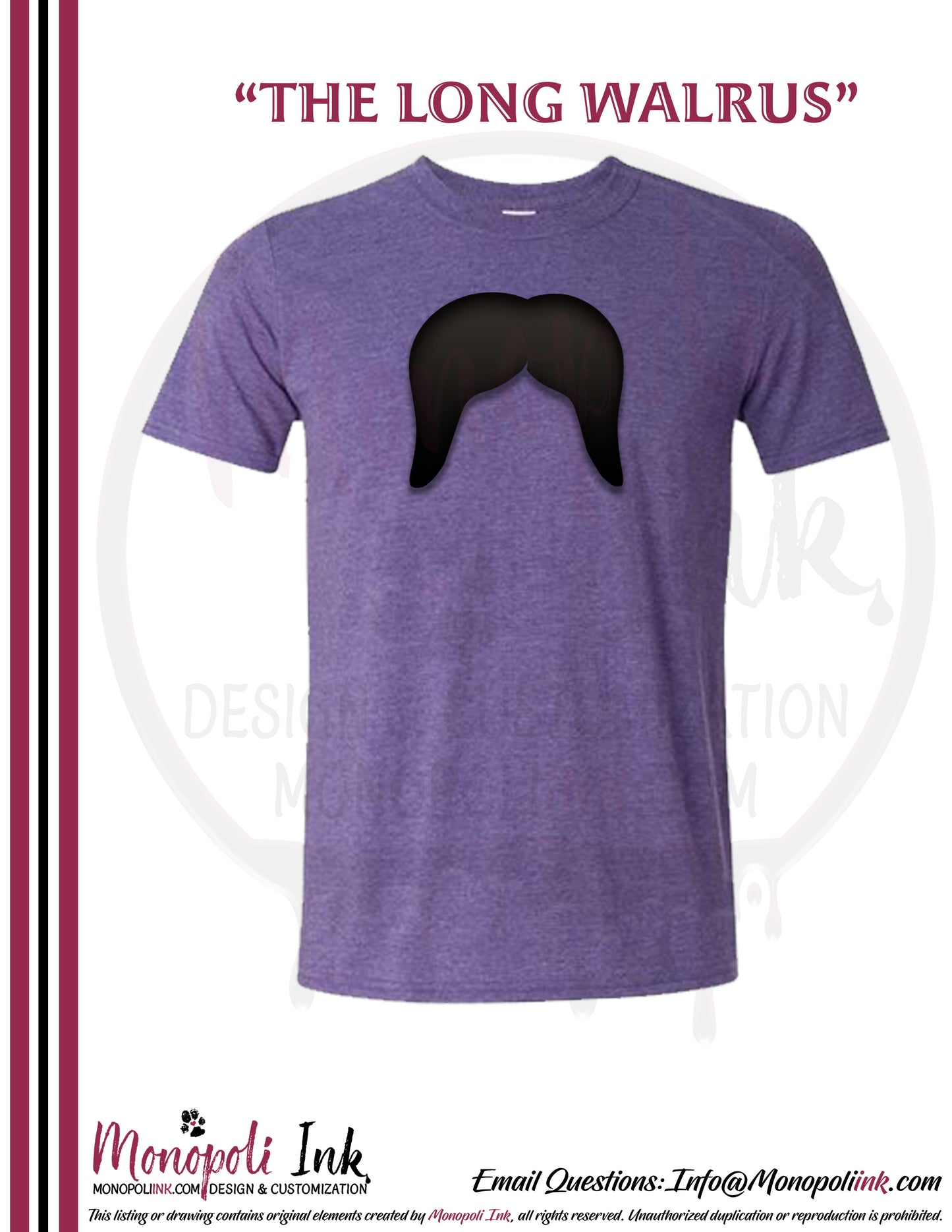 Mustache Tees - Various Colors