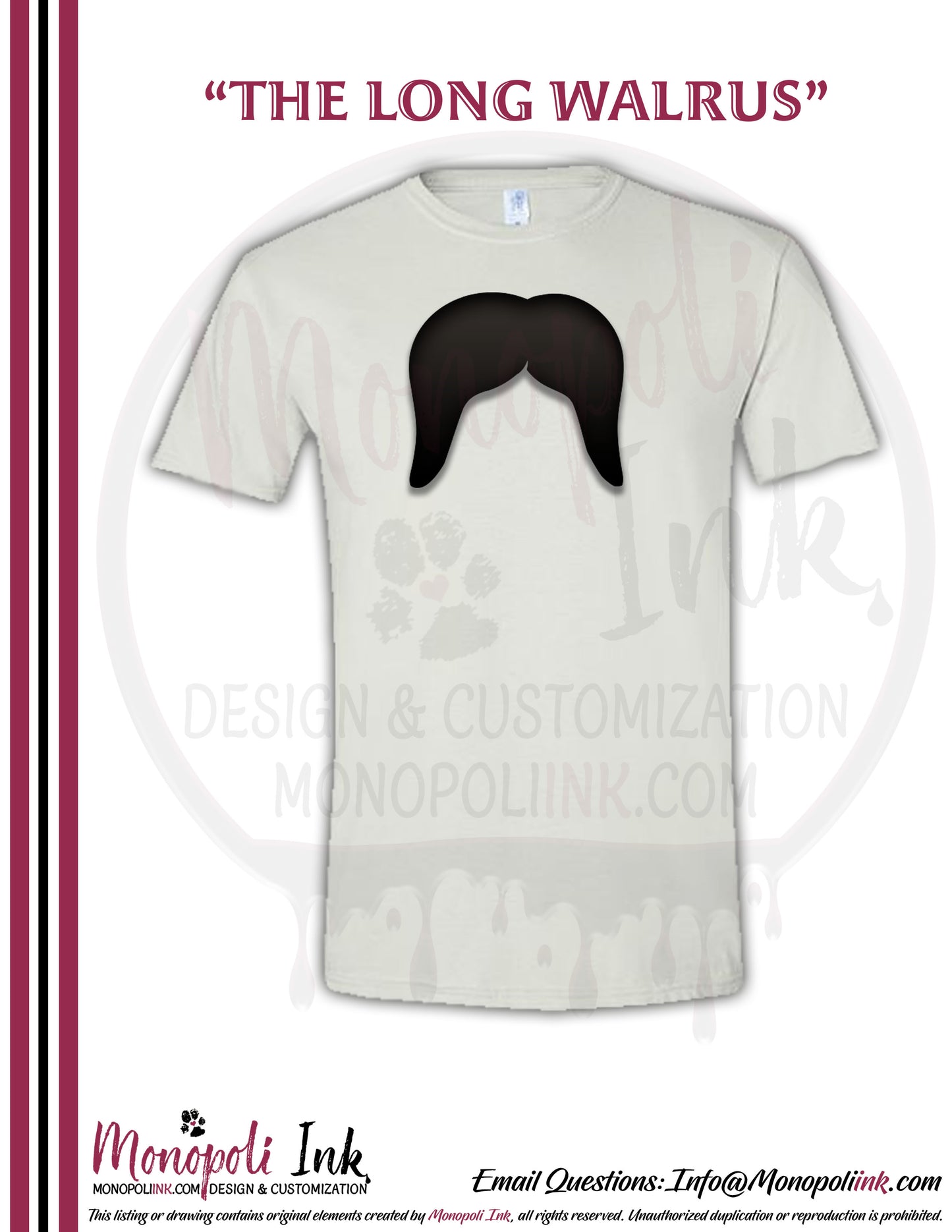 Mustache Tees - Various Colors