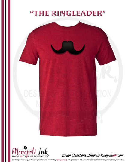 Mustache Tees - Red