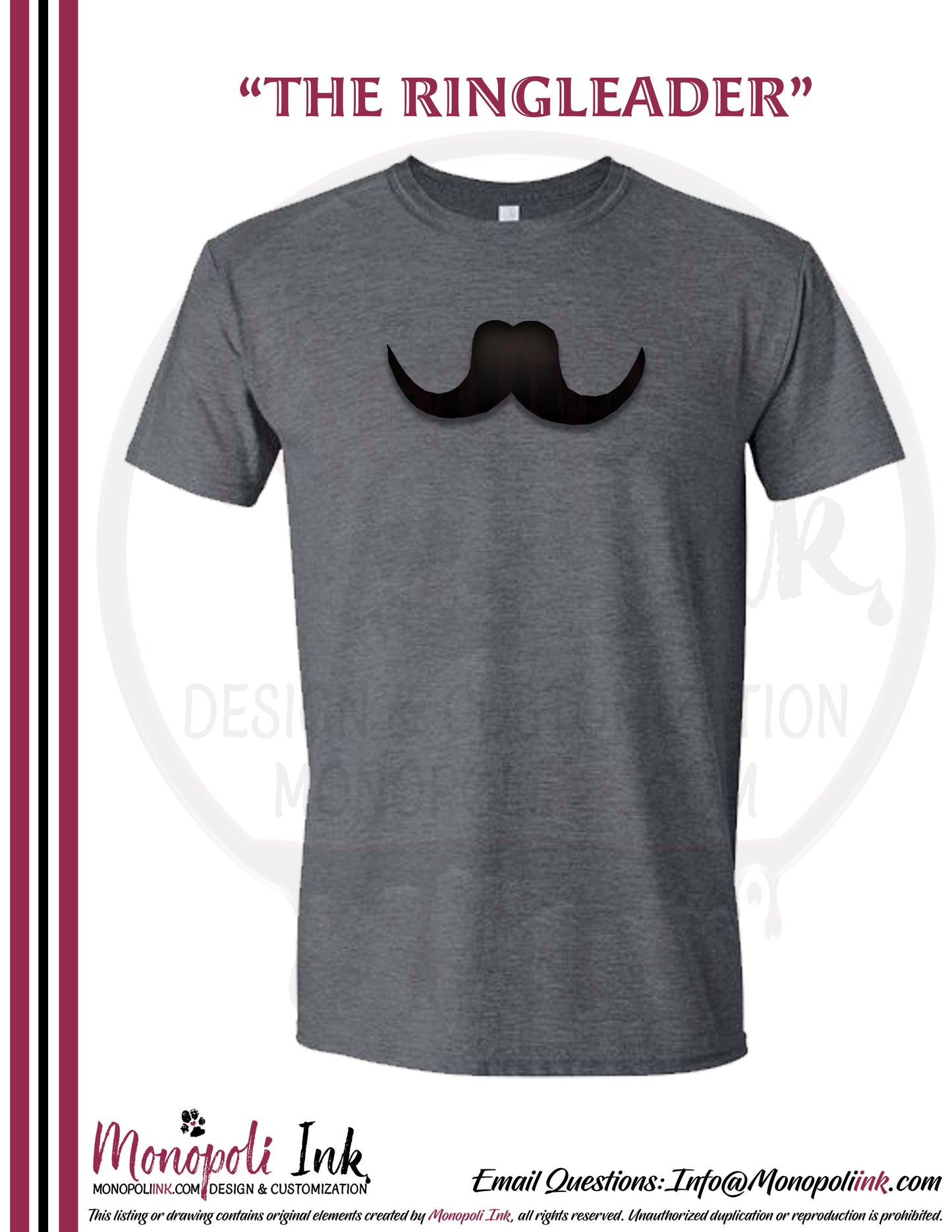 Mustache Tees - Various Colors