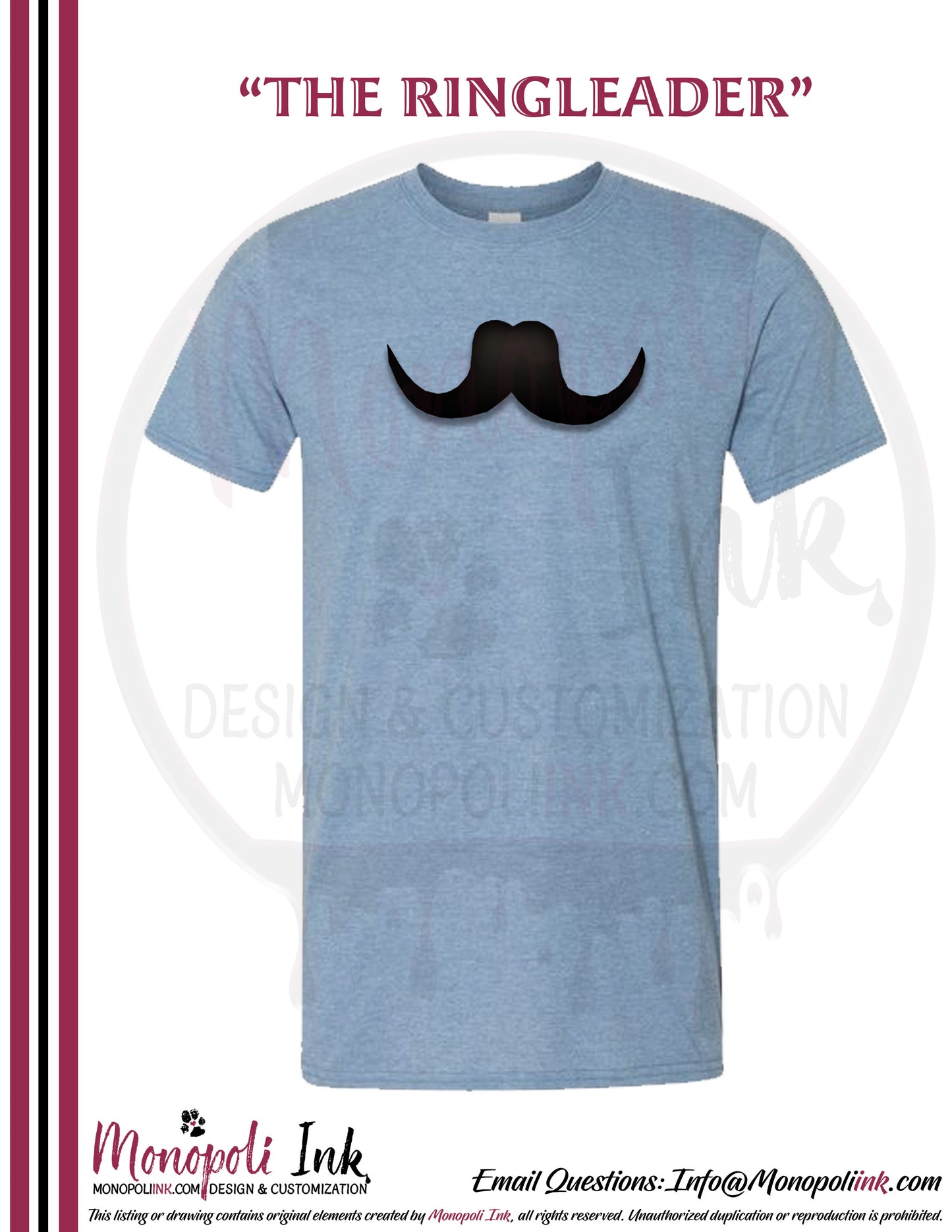 Mustache Tees - Various Colors