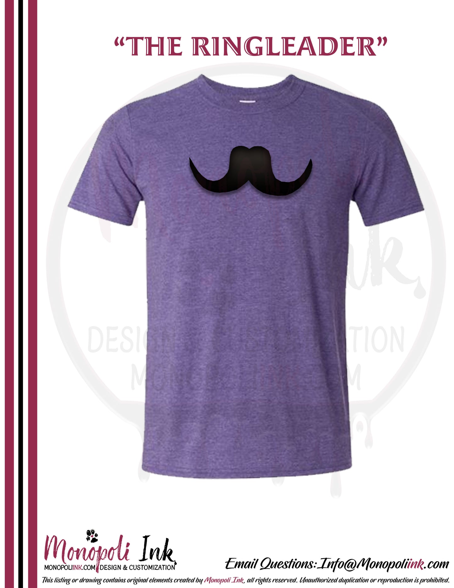 Mustache Tees - Various Colors