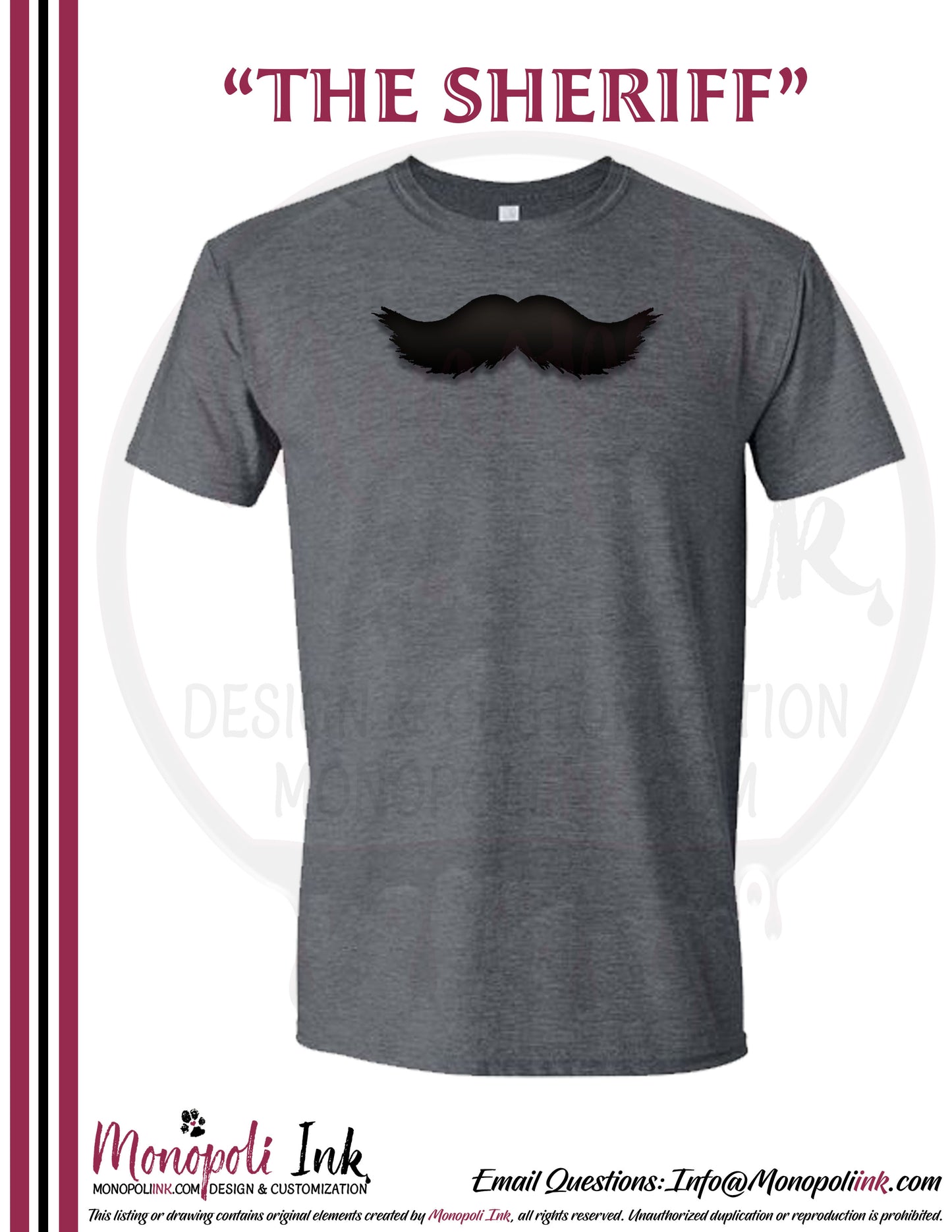 Mustache Tees - Various Colors