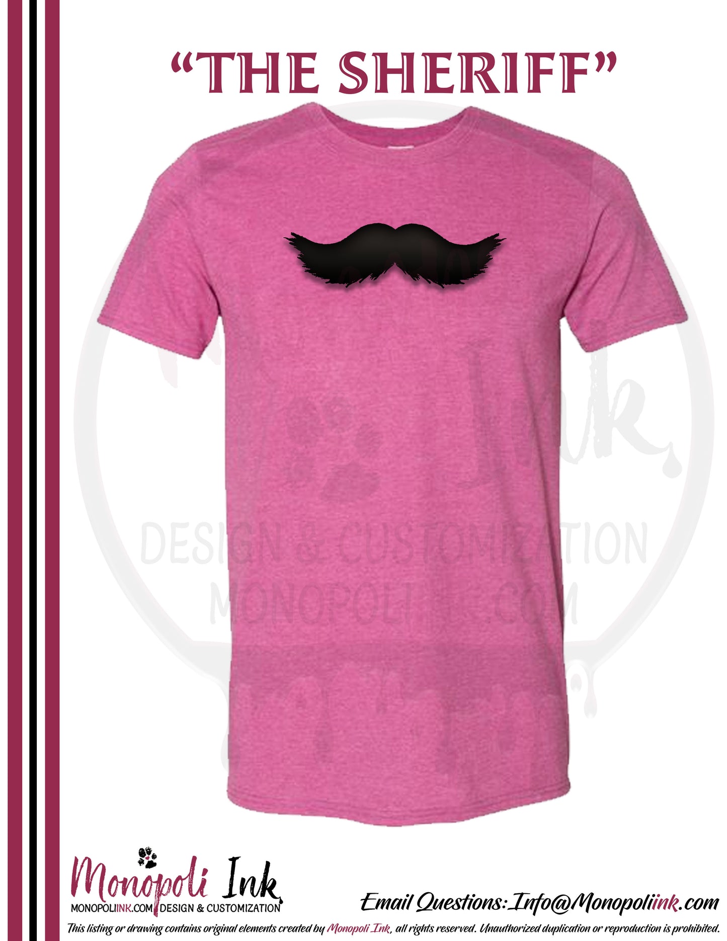 Mustache Tees - Various Colors