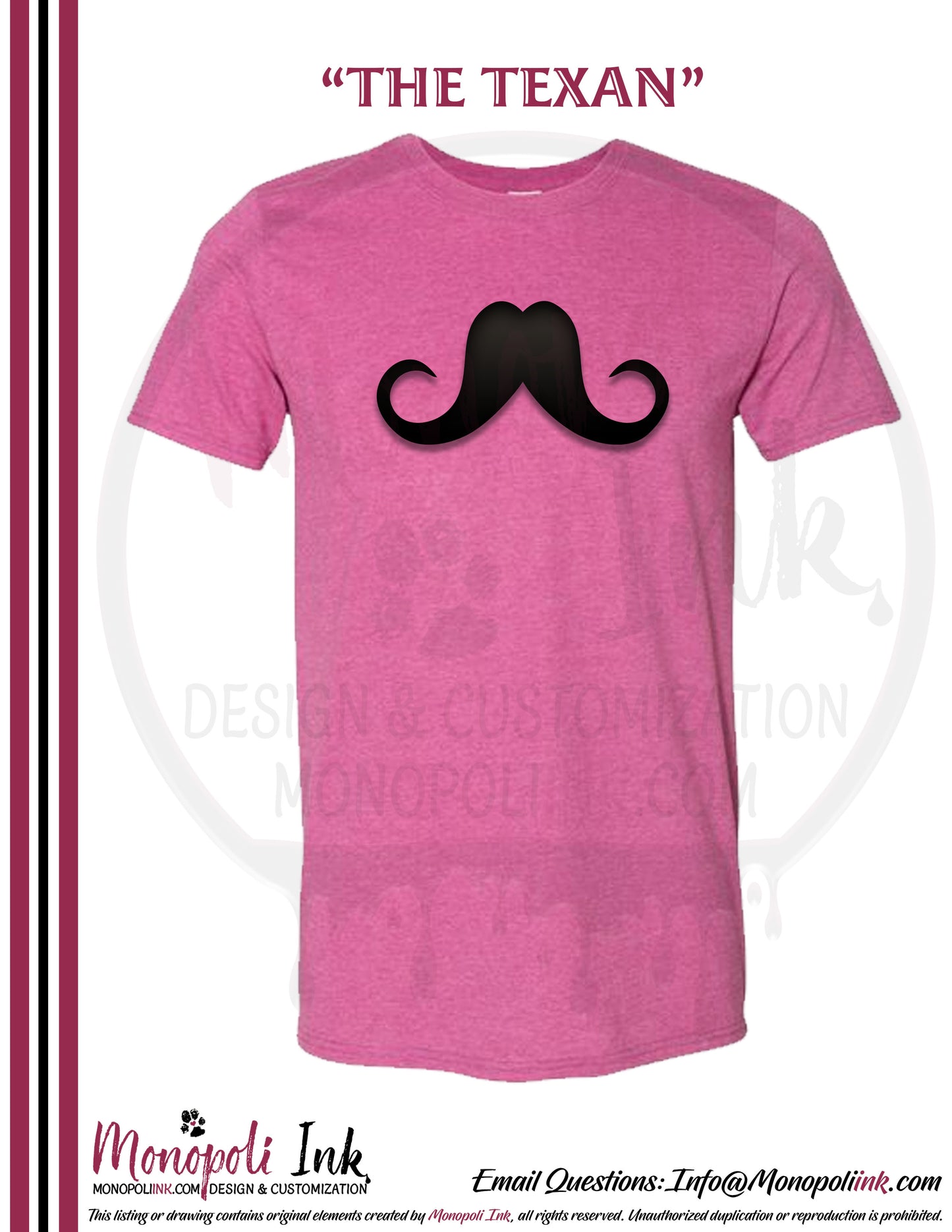 Mustache Tees - Various Colors