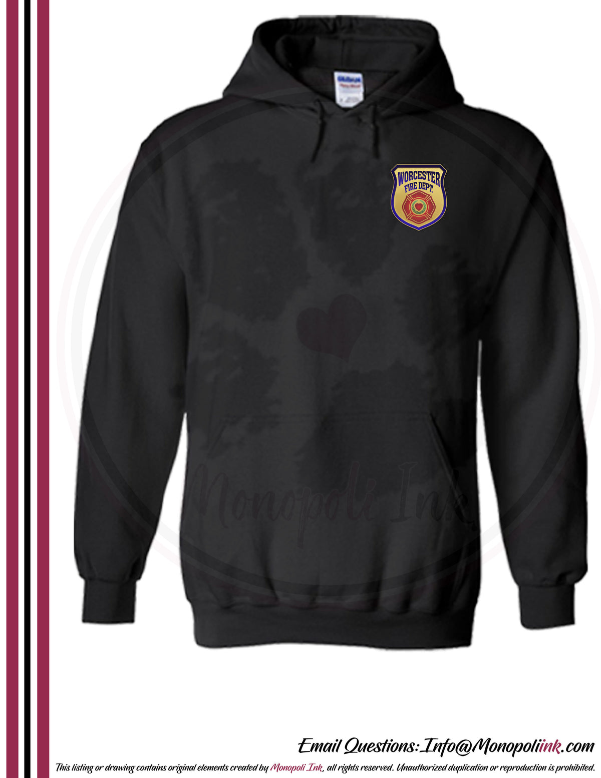 Worcester Fire Department Hoodies