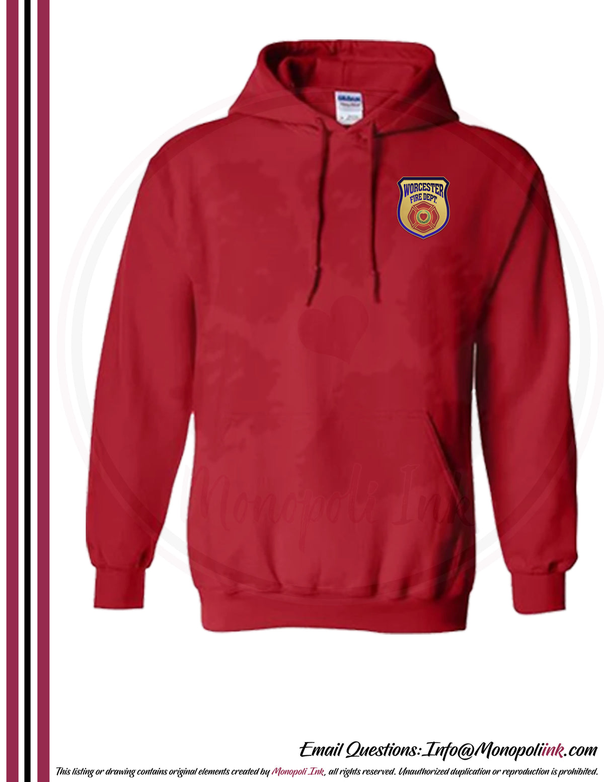 Worcester Fire Department Hoodies