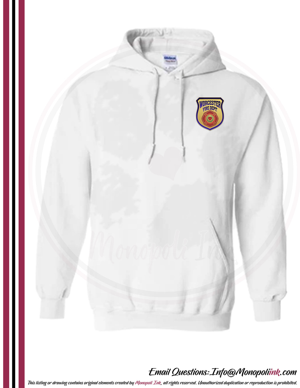 Worcester Fire Department Hoodies