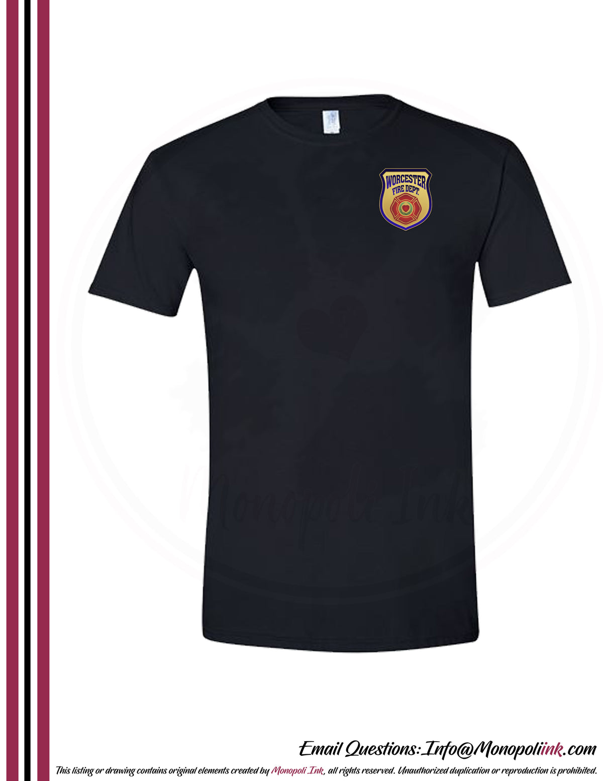Worcester Fire Department Tees