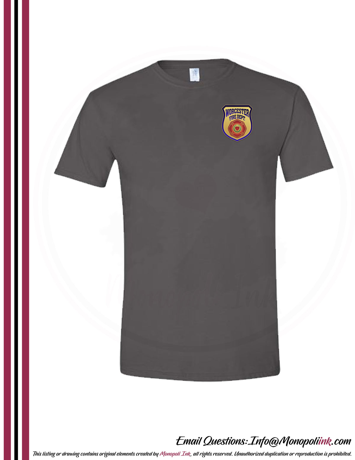 Worcester Fire Department Tees