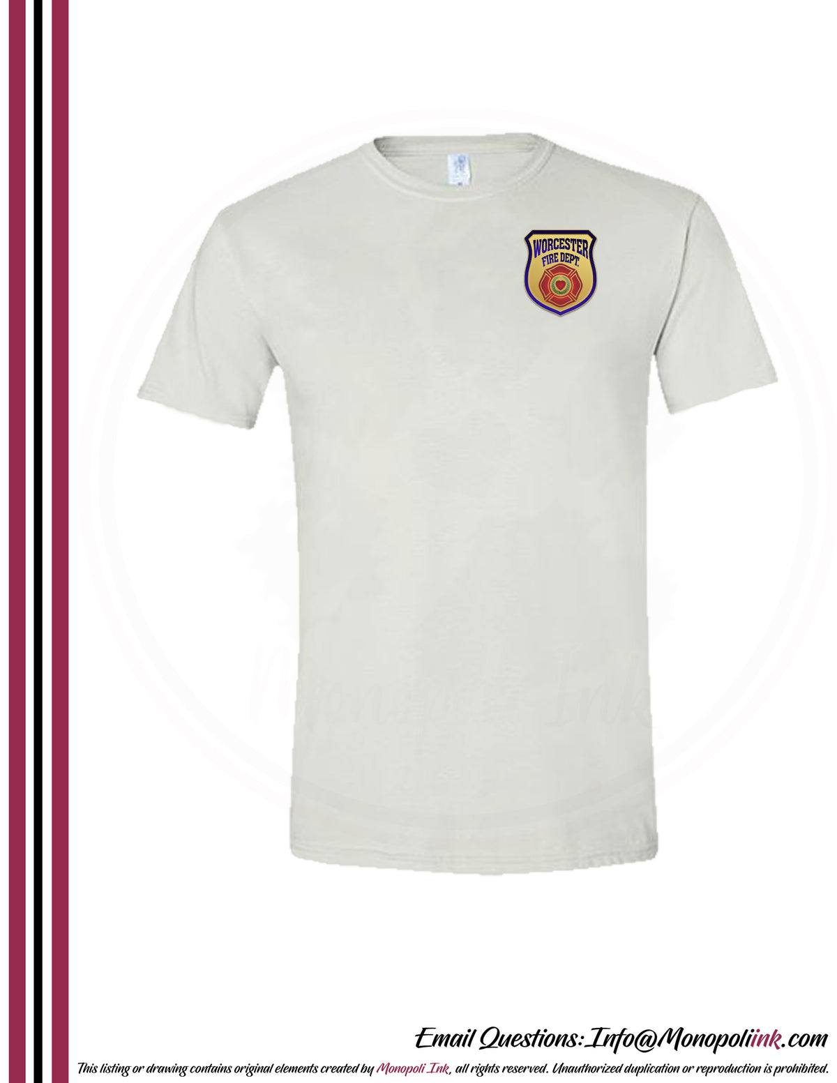 Worcester Fire Department Tees